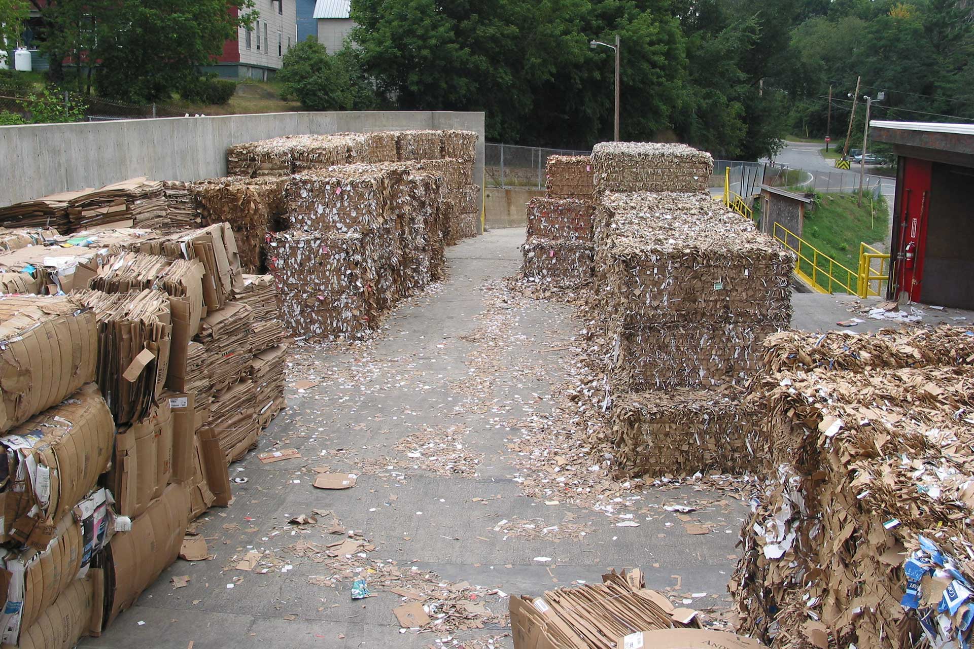 Recycled Paper at a Dock Recycled Paper at a Dock